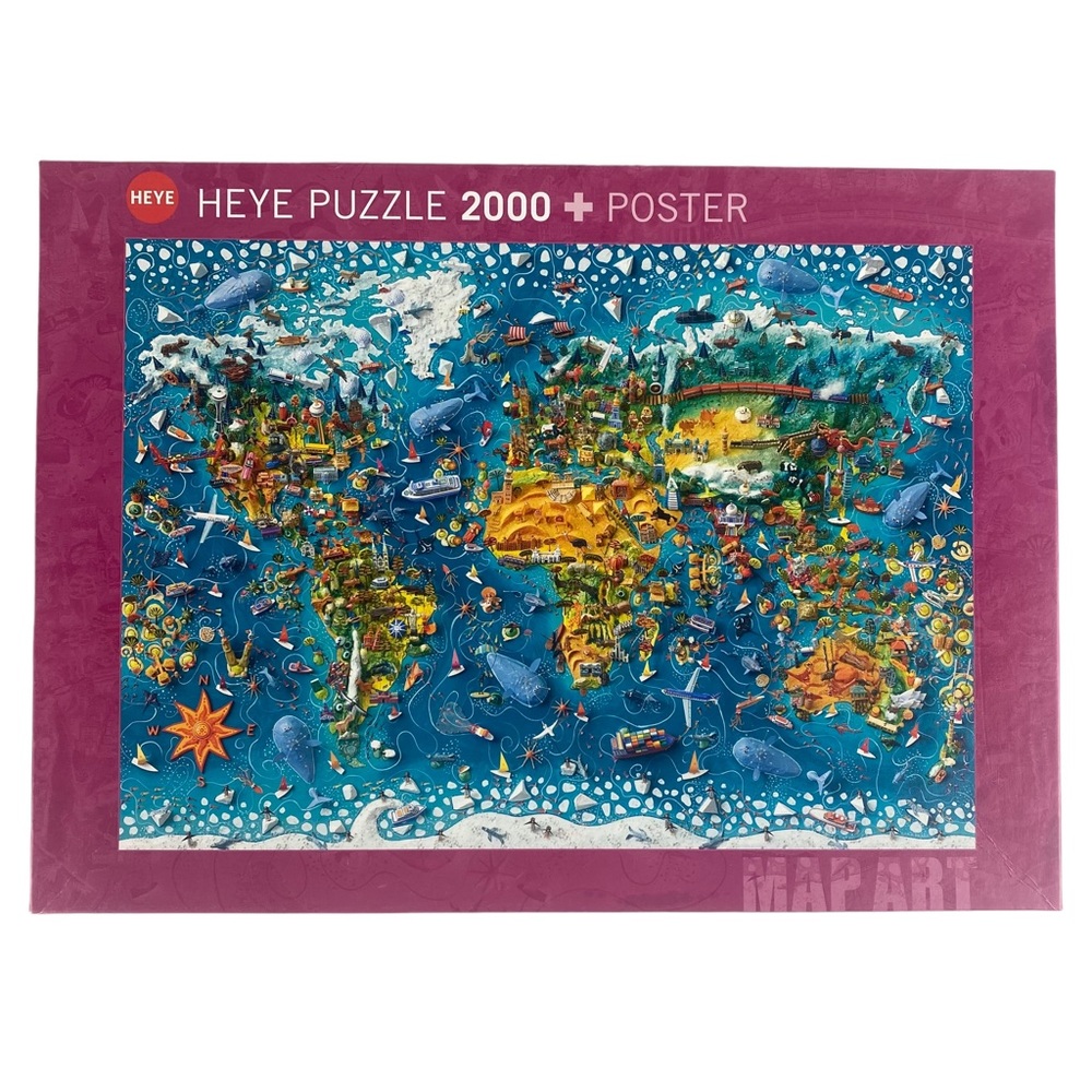 HEYE Miniature World 2000 Piece Puzzle and Poster Art No. 29983